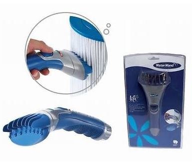 Spa filter cleaner tool cleans any hot tub filter.